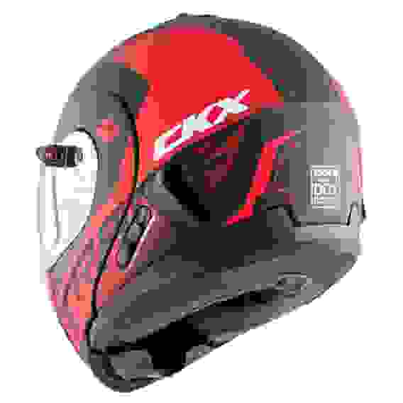 512024 Шлем снегоходный модулярный CKX TRANZ 1.5 Ams DL+EDL Caliber Matt Red L