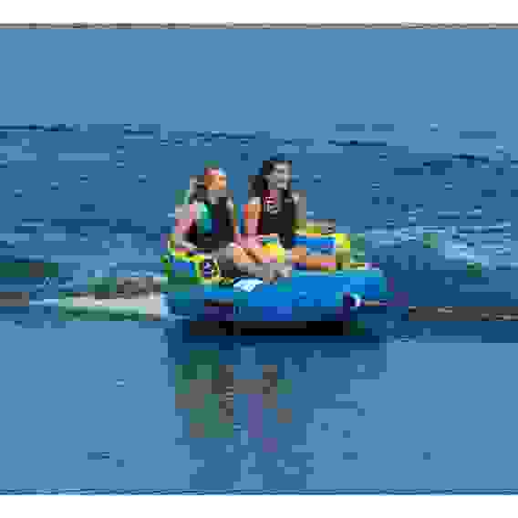 Баллон буксировочный (водная ватрушка) 2-местный O'Brien BARCA 2 BLU/YLW S23