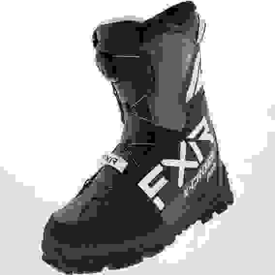 Ботинки снегоходные FXR X-Cross Pro BOA с утеплителем (Black/White, 10/12/43)