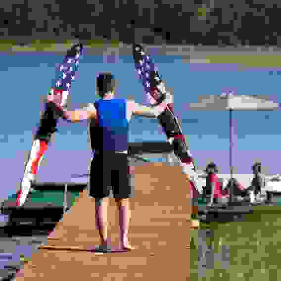 Водные Лыжи парные прогулочные O'Brien CELEBRITY 68\ W/X7 &amp;amp; RT FLAG