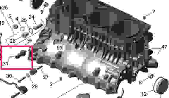 Датчик давления масла гидроцикла Sea-Doo, 1.8-2.2 bar