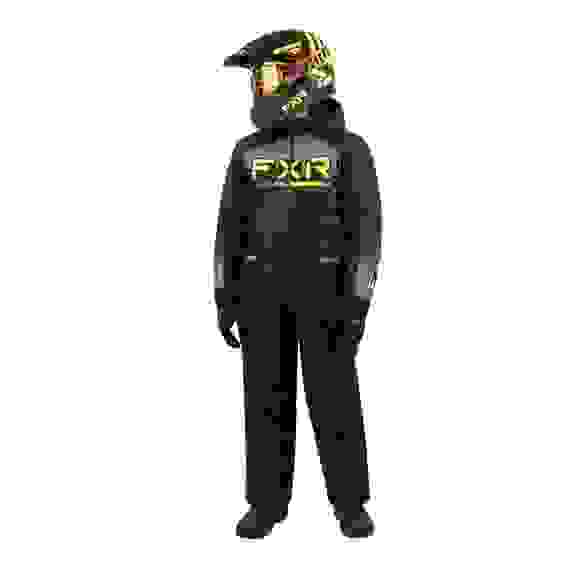 Детский снегоходный комбинезон FXR Recruit с утеплителем (Black/Charcoal/Hi Vis, 8)