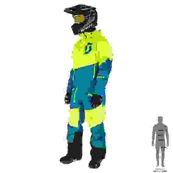 комбинезон Back-X Dryo Lake blue/safety yellow L