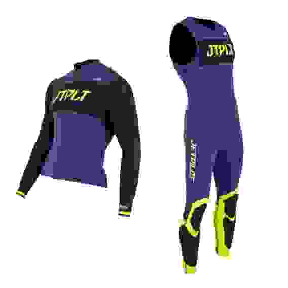 Комплект гидрокостюм и гидрокуртка JetPilot RX Race Navy/Yellow, XL