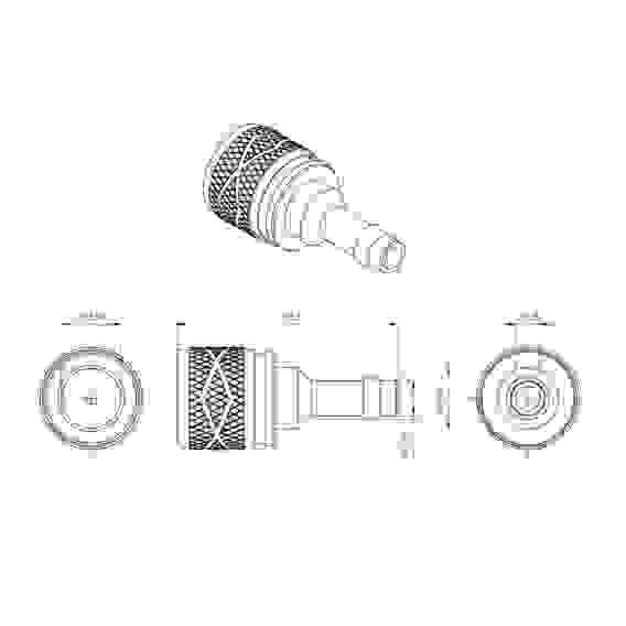 Коннектор топливный Skipper для Suzuki на мотор и топливный бак 5/16, SK-7078
