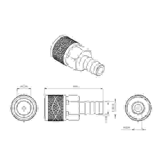 Коннектор топливный Skipper для Suzuki на топливный бак \мама\ 3/8, SK-7084
