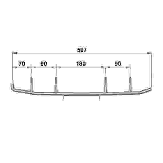 Коньки лыж усиленные 160 мм Sledex для снегоходов Yamaha