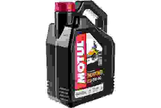 Масло моторное синтетическое для снегоходов MOTUL SNOWPOWER 4T 0W40, 4 л., 105892