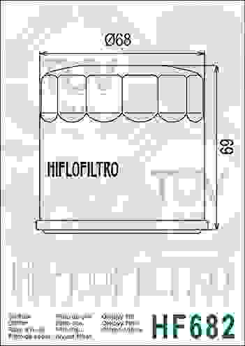 Масляный фильтр для квадроциклов CF MOTO 500, X5, X6, HF682