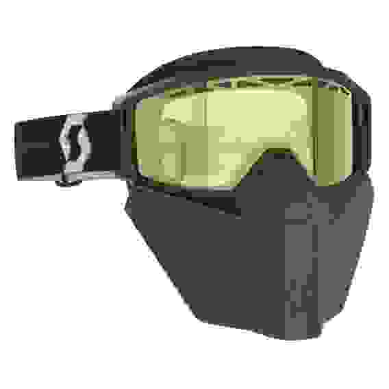 Мотоочки (маска) для снегохода Primial Safari, Facemask black/white/yellow