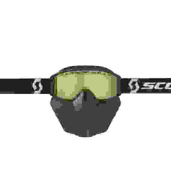 Мотоочки (маска) для снегохода Primial Safari, Facemask black/white/yellow