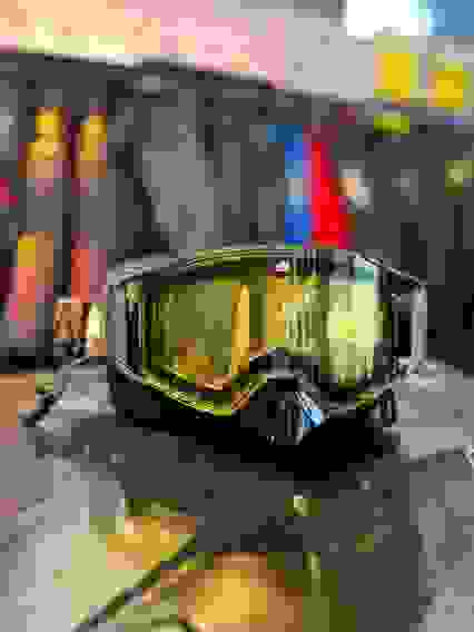 Мотоочки с магнитной линзой и подогревом AiM (PRO) Accu Heated Carbon Glossy