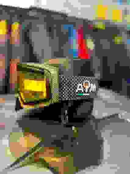 Мотоочки с магнитной линзой и подогревом AiM (PRO) Accu Heated Carbon Glossy