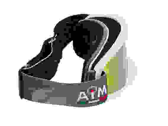 Мотоочки снегоходные с двойной линзой AiM (PRO) White Glossy