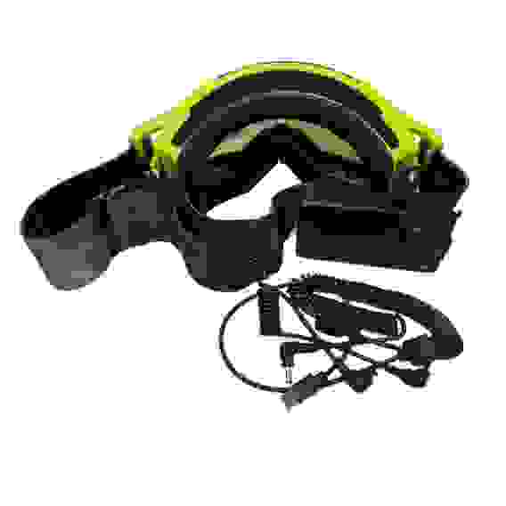 Мотоочки снегоходные с подогревом AiM (PRO) Accu Heated Yellow-Grey Glossy