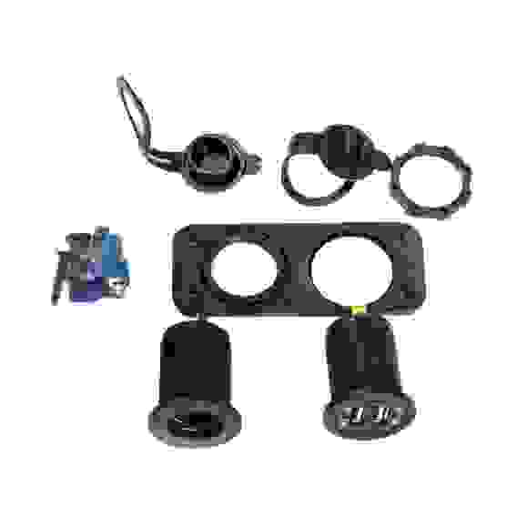 Панель USB зарядки с розеткой прикуривателя Skipper врезная, SK-PN181SL1USB