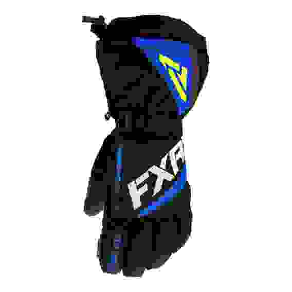 Перчатки FXR Fuel с утеплителем Black/Blue/Hi Vis, М