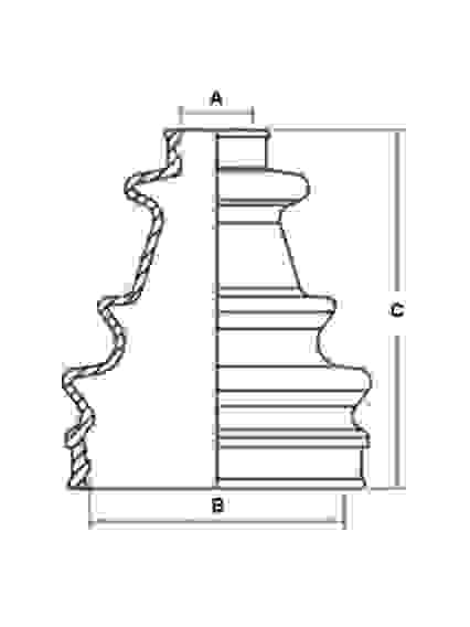 Пыльник ШРУСа передний внешний BRP Outlander XMR G2 Commander Maverick, 705401354