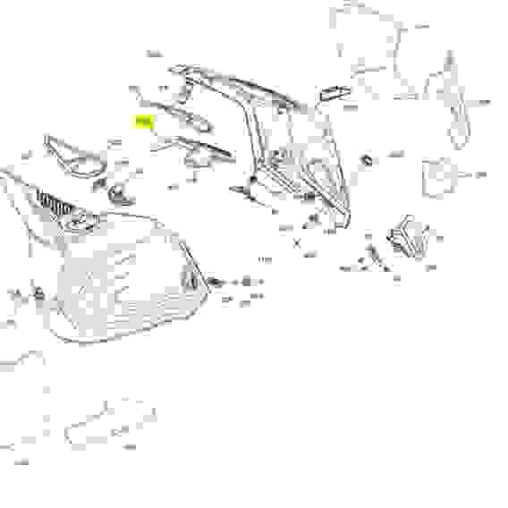 Решетка правой боковой панели снегоходов Lynx, 517306706