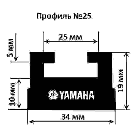 Склиза (слайдер) GARLAND для снегоходов Yamaha, проф. №25, 144 cм, 25-5689-3-01-01