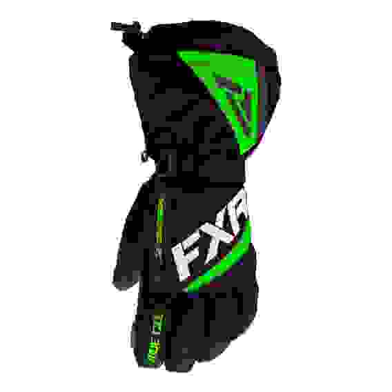 Снегоходные Перчатки FXR Fuel с утеплителем (Black/Lime, L)