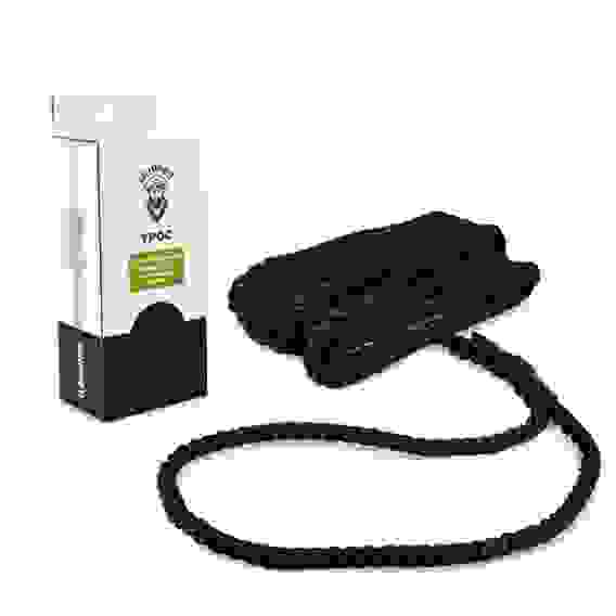 Трос швартовый с огоном Skipper трёхпрядный, 10мм, 10м, нейлон, черный