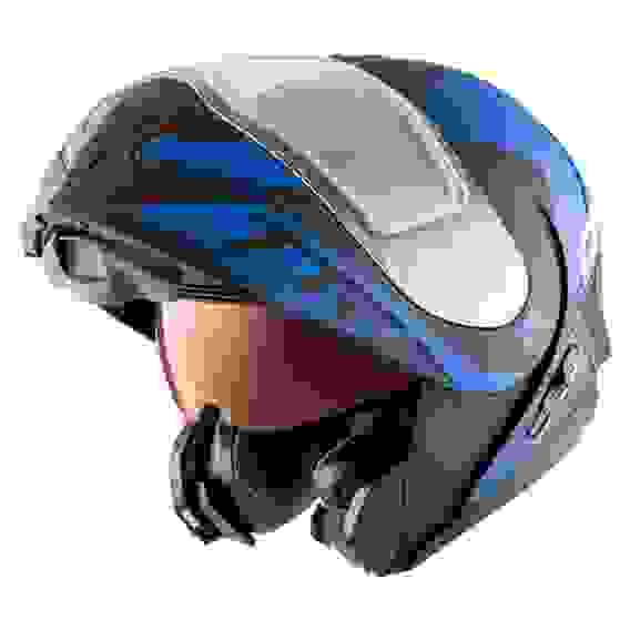 Шлем снегоходный модулярный CKX TRANZ 1.5 Ams DL+EDL Caliber Matt blue XL