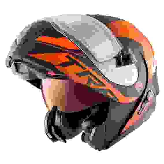 Шлем снегоходный модулярный CKX TRANZ 1.5 Ams DL+EDL Caliber Matt Orange L