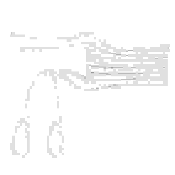 SK-TFNBR6183W Фал (шкерт) для кранца с огоном Skipper плетеный, 6мм*1,83м, нейлон (2шт)