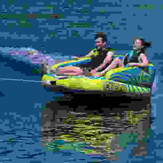 Баллон буксировочный (водная ватрушка-диван) 2-местный O'Brien BALLER ST 2 YLW/ BLU S23