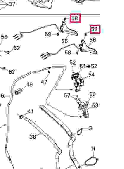 Болт крепления курка дросселя Ski-doo / Lynx, 732601143