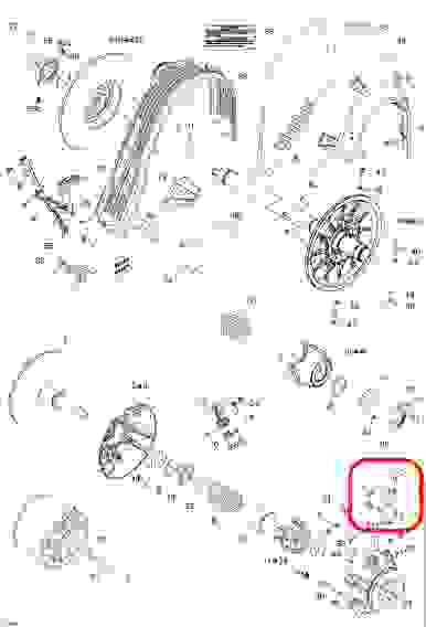 Грузик (ramp) вариатора к снегоходу BRP Ski-Doo, 417223088