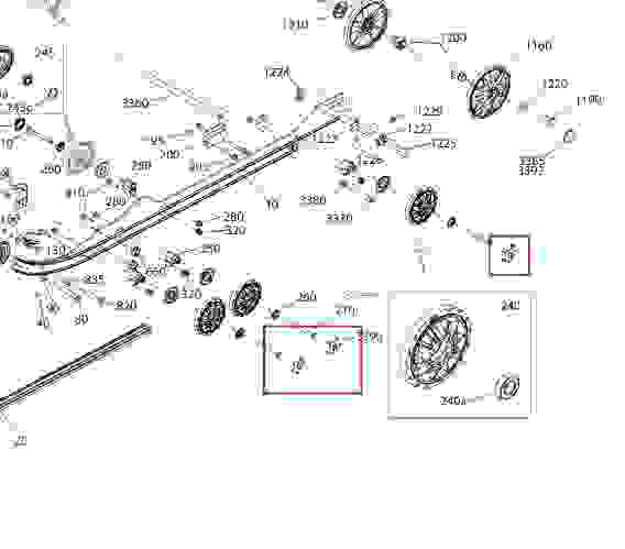 Заглушка ролика (фигурная), черная для снегоходов Lynx 2019+, 503195345