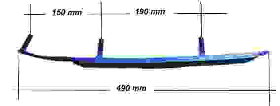 Коньки 3S для лыж снегоходов BRP, 3355