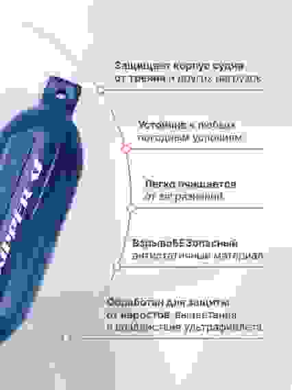 Кранец надувной Skipper, 406x115 мм, G-серия, синий, SK-G2406X115NB