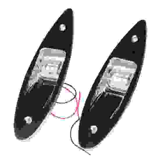 Огни ходовые Skipper, бортовые, врезные, нержавеющая сталь, светодиодные, SK-00195LD