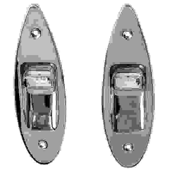 Огни ходовые Skipper, бортовые, врезные, нержавеющая сталь, светодиодные, SK-00195LD