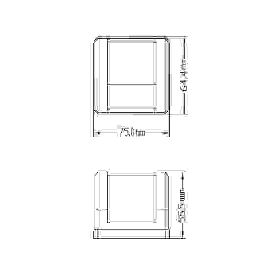 Огонь ходовой бортовой накладной Skipper, светодиодный, красный, SK-00121-WLD