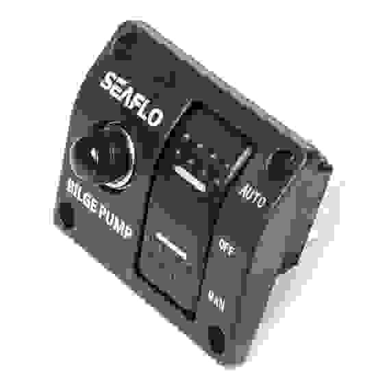 Панель с трехпозиционным переключателем для трюмных помп, SeaFlo, 12V/24V