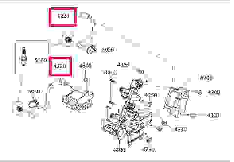 Провод высоковольтный,177 мм, для снегоходов BRP Rotax 600HO/800R E-TEC, 512061126
