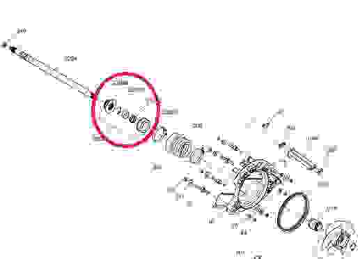 Ремонтный комплект вала водомёта гидроцикла Sea-Doo, 295501204