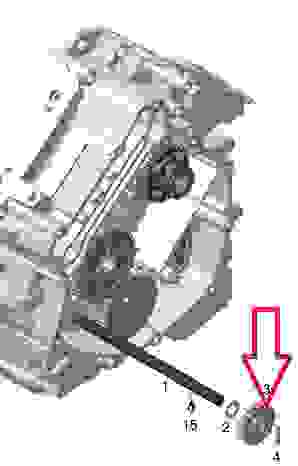 Шестерня помпы охлаждения (20 зуб.) техники BRP, 420434330