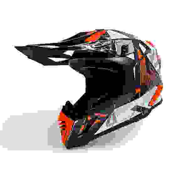 RH855R-DWR-L Шлем AiM RH855 Carbon RAZOR White/Red, L