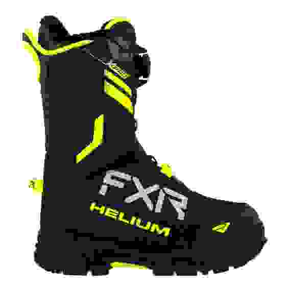 210705-1065-42 Снегоходные Ботинки FXR Helium BOA с утеплителем Black/Hi Vis 42р