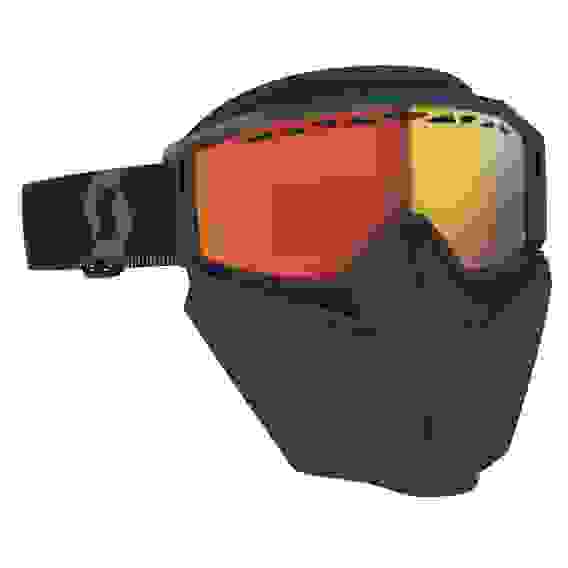 SC_278607-1007341 Мотоочки (маска) для снегохода Primal Safari Facemask LS black/white light sensitive red chrome